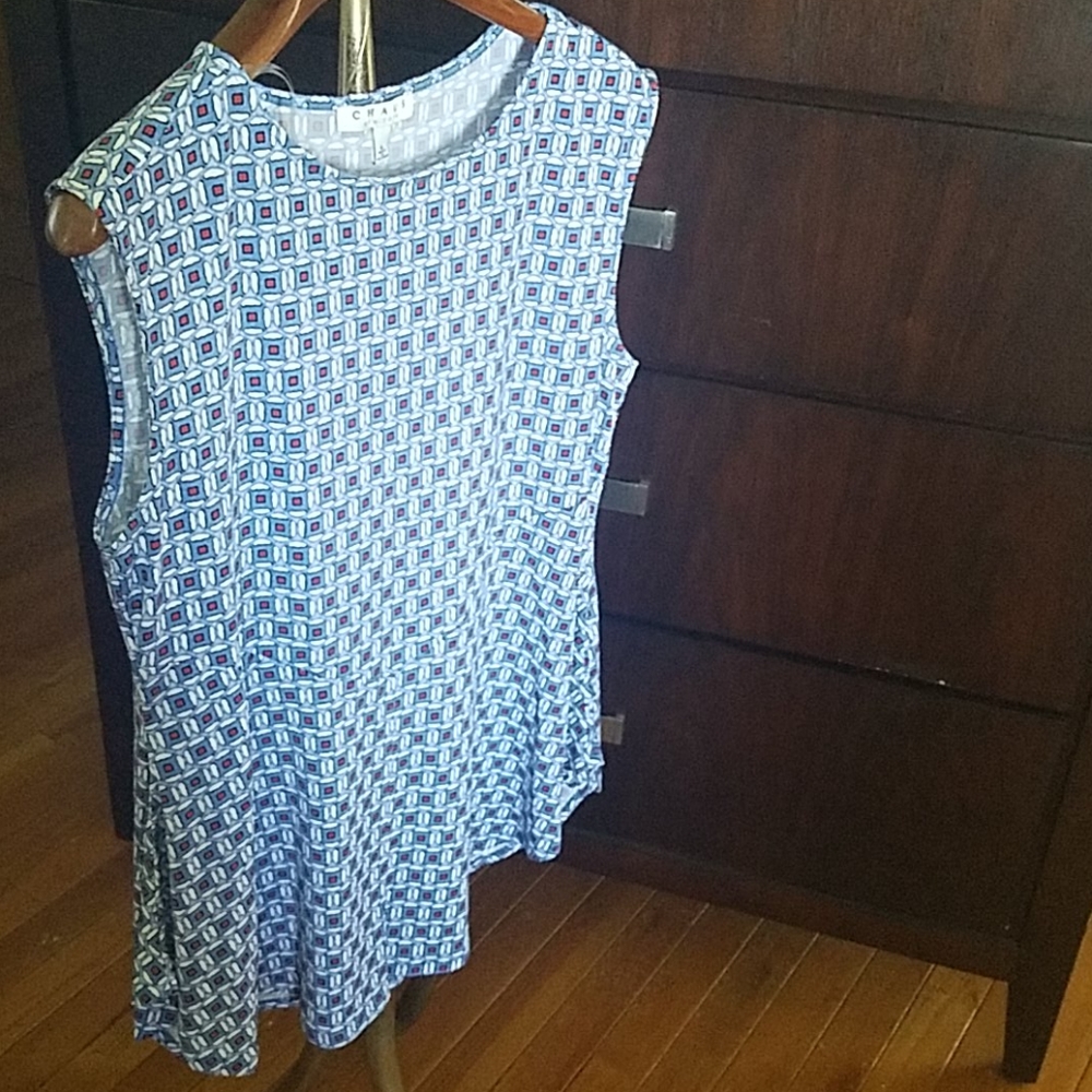 Figure flattering sleeveless top